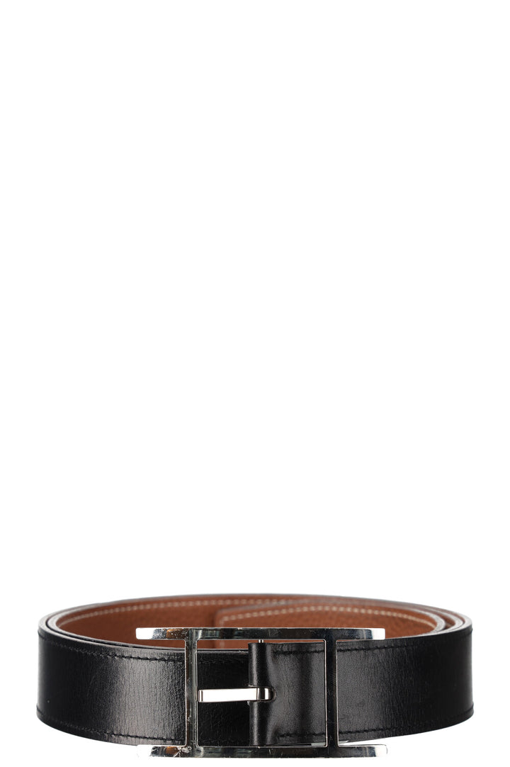 HERMÈS Quentin Reversible Belt Gold & Black