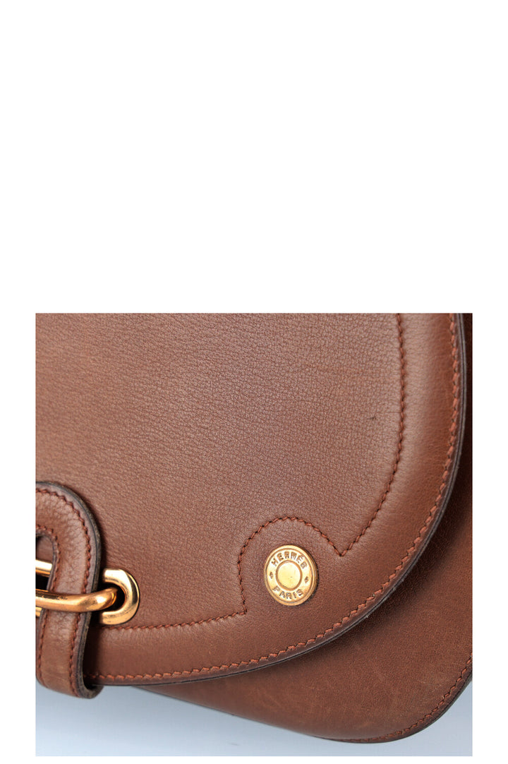 HERMÈS Passe-Guide Bag Box Calfskin Brown