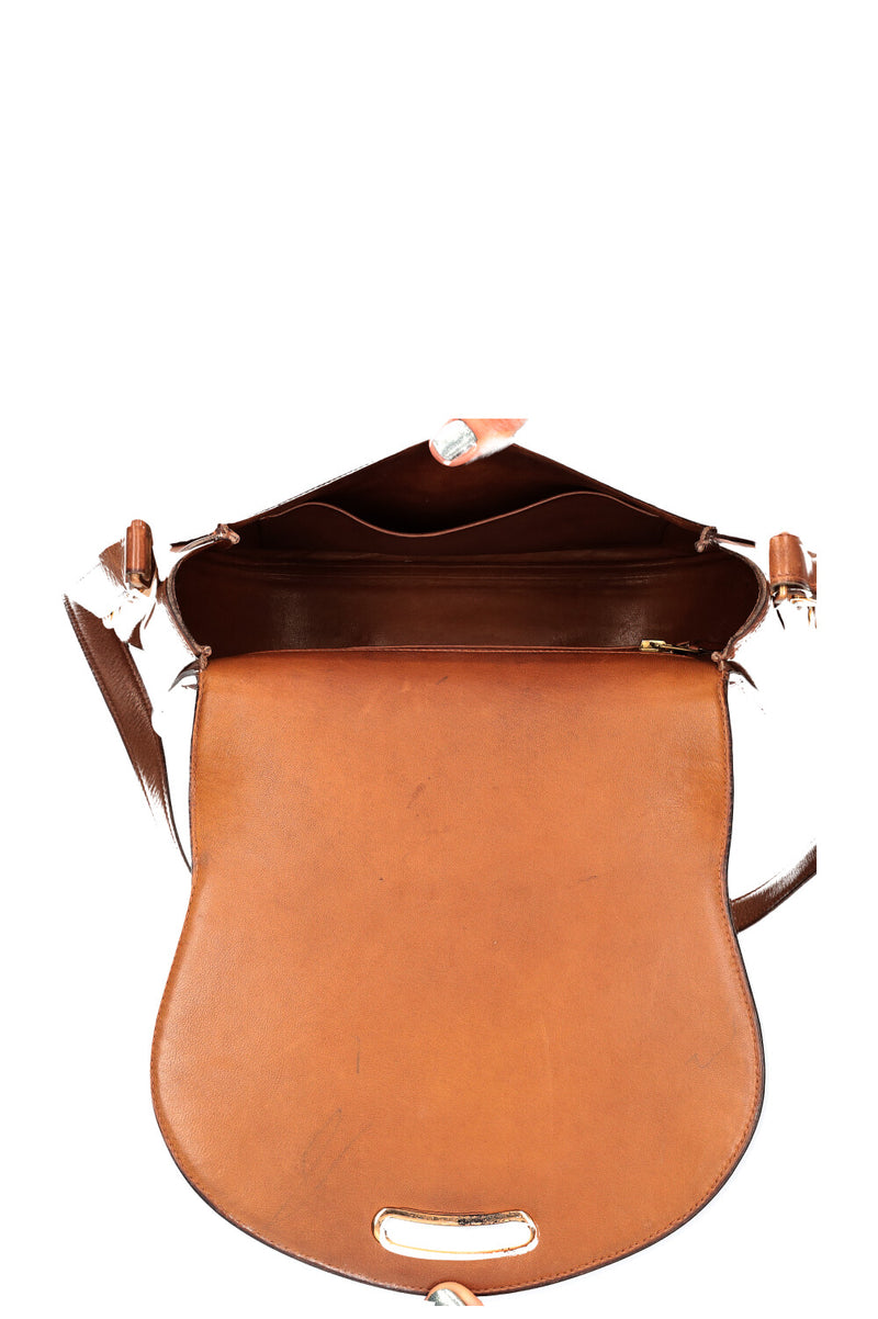 HERMÈS Passe-Guide Bag Box Calfskin Brown