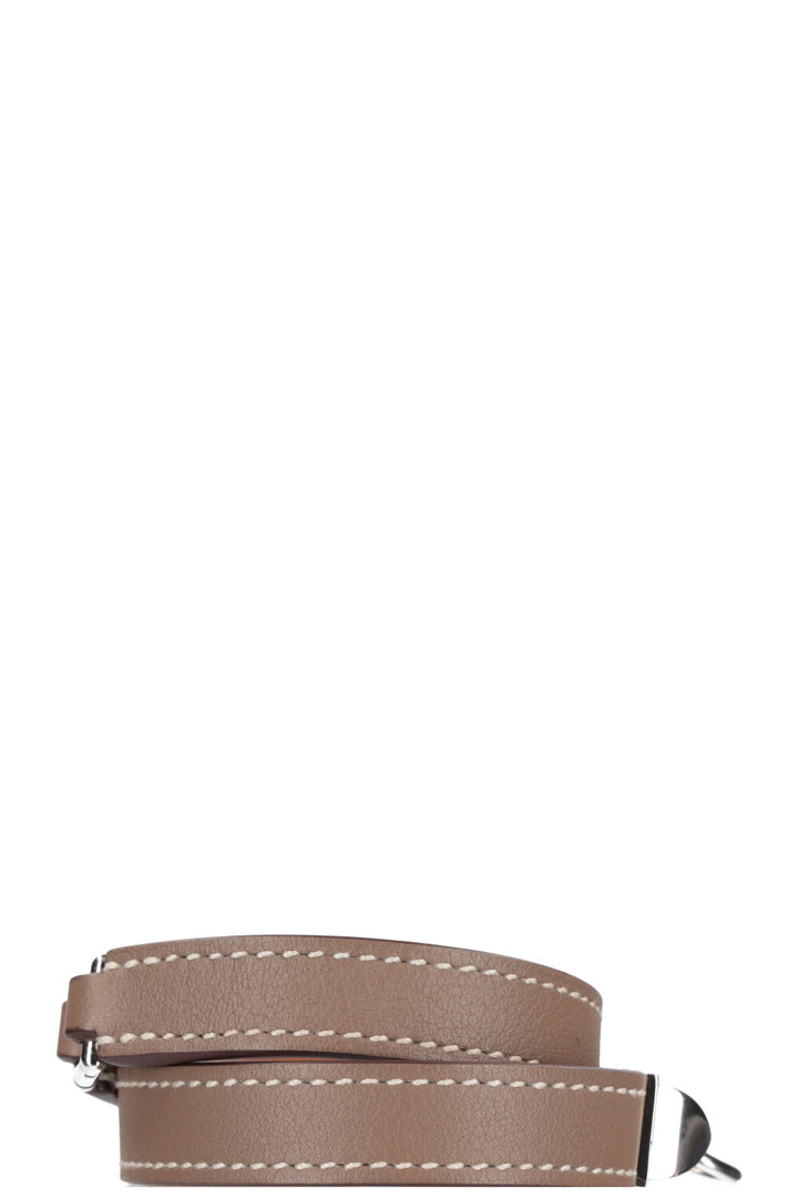 HERMÈS Rivale Double Tour Bracelet Étoupe