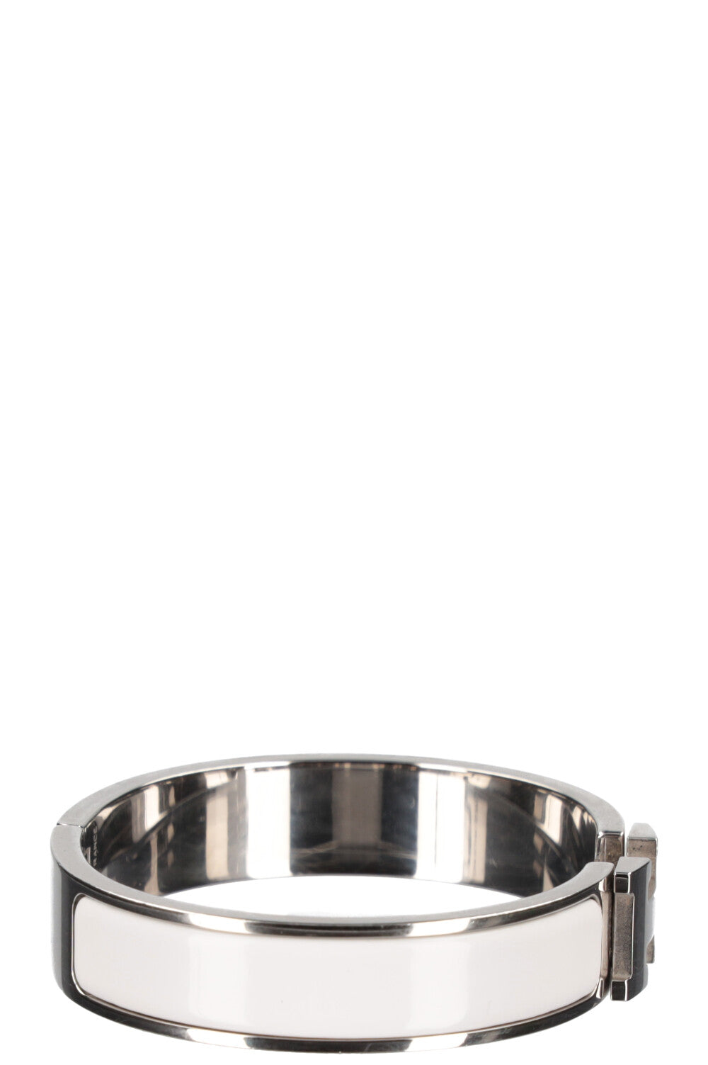 HERMÈS Clic H Bracelet White