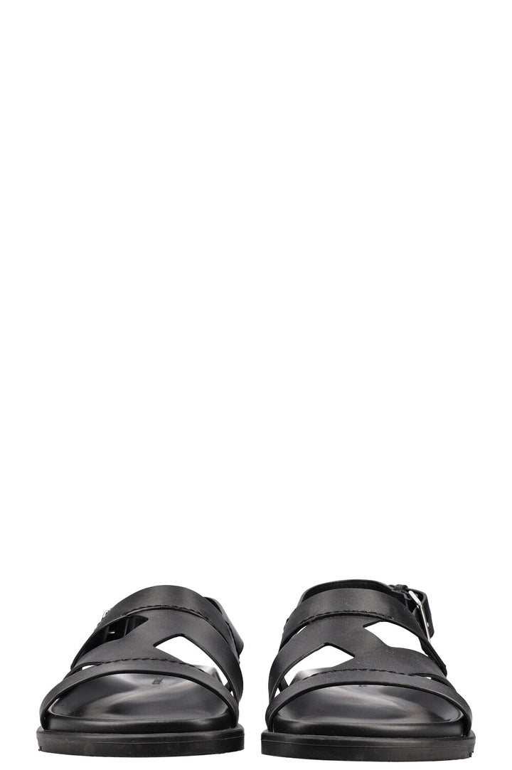 HERMÈS Delphes Sandals Black