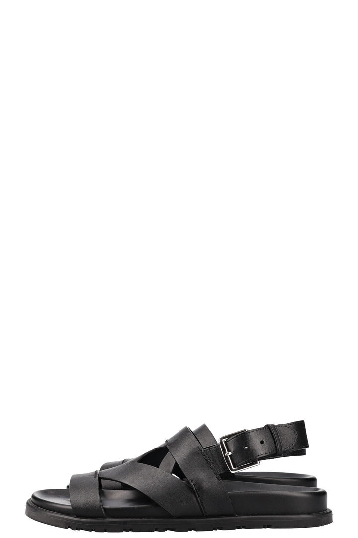 HERMÈS Delphes Sandals Black