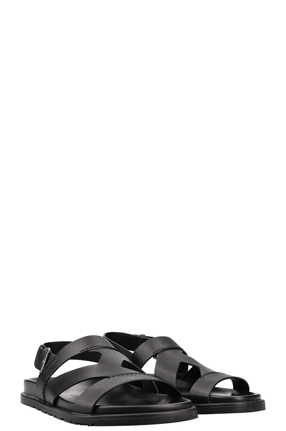 HERMÈS Delphes Sandals Black