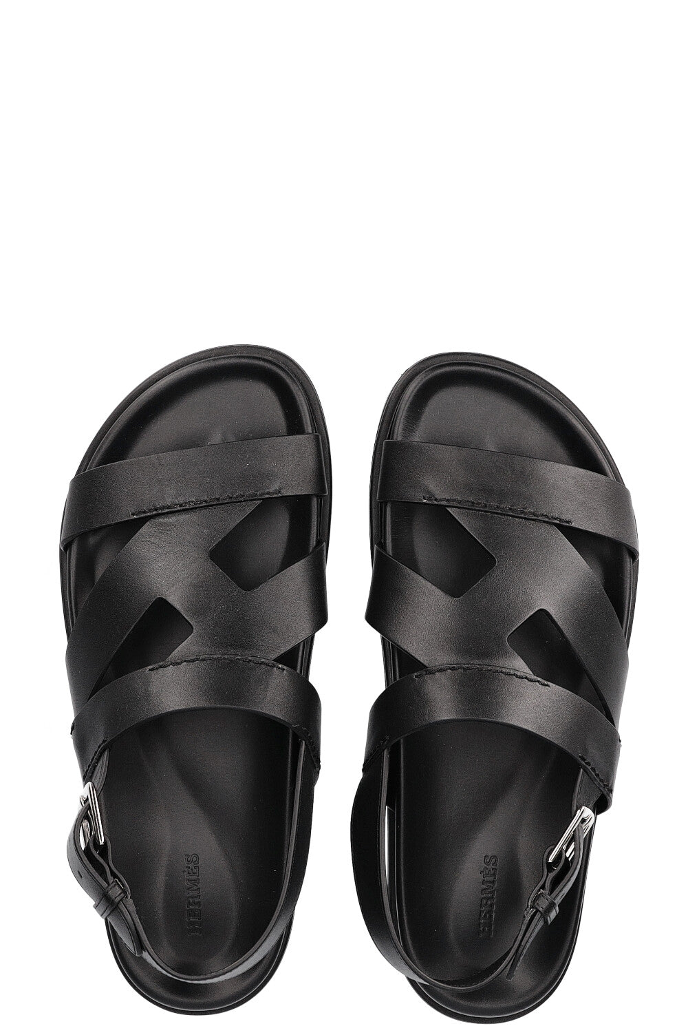 HERMÈS Delphes Sandals Black