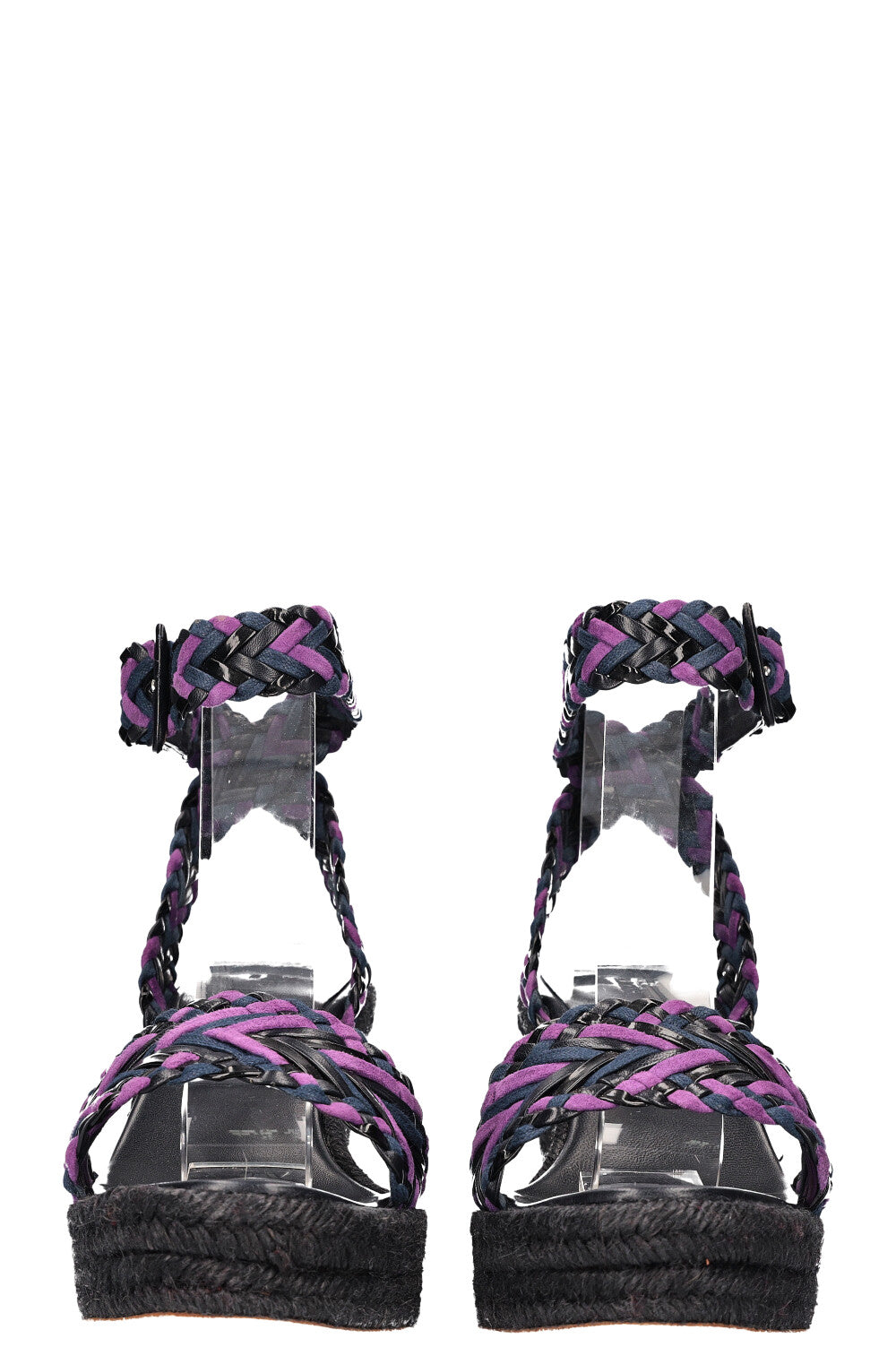 HERMES Sandales compensees Sofia Noir REAWAKE