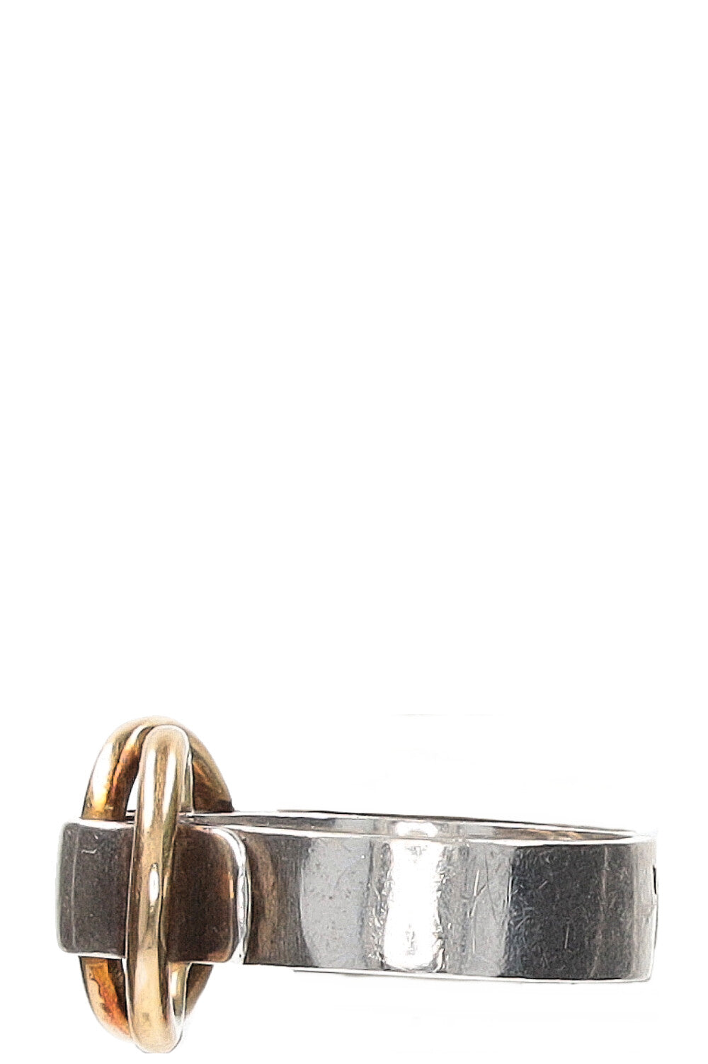 HERMES Ring Silver and Gold