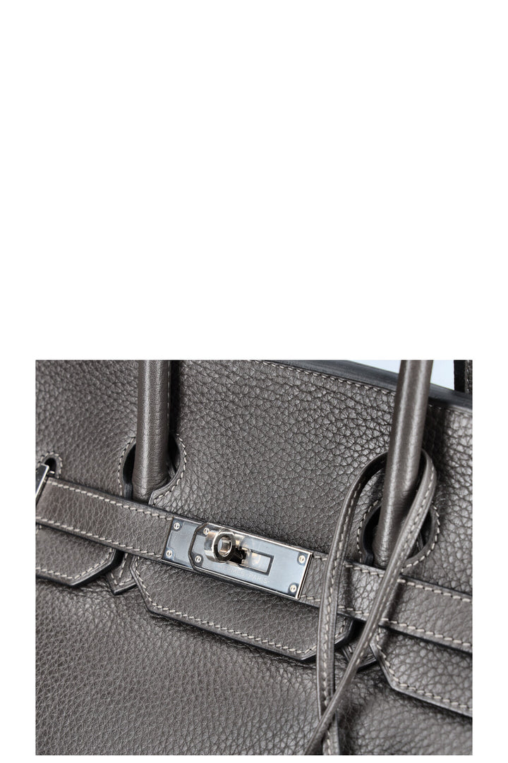 HERMÈS Birkin 35 Clemence Graphite