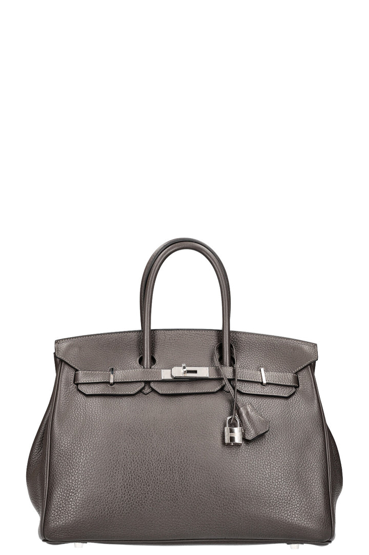 HERMÈS Birkin 35 Clemence Graphite