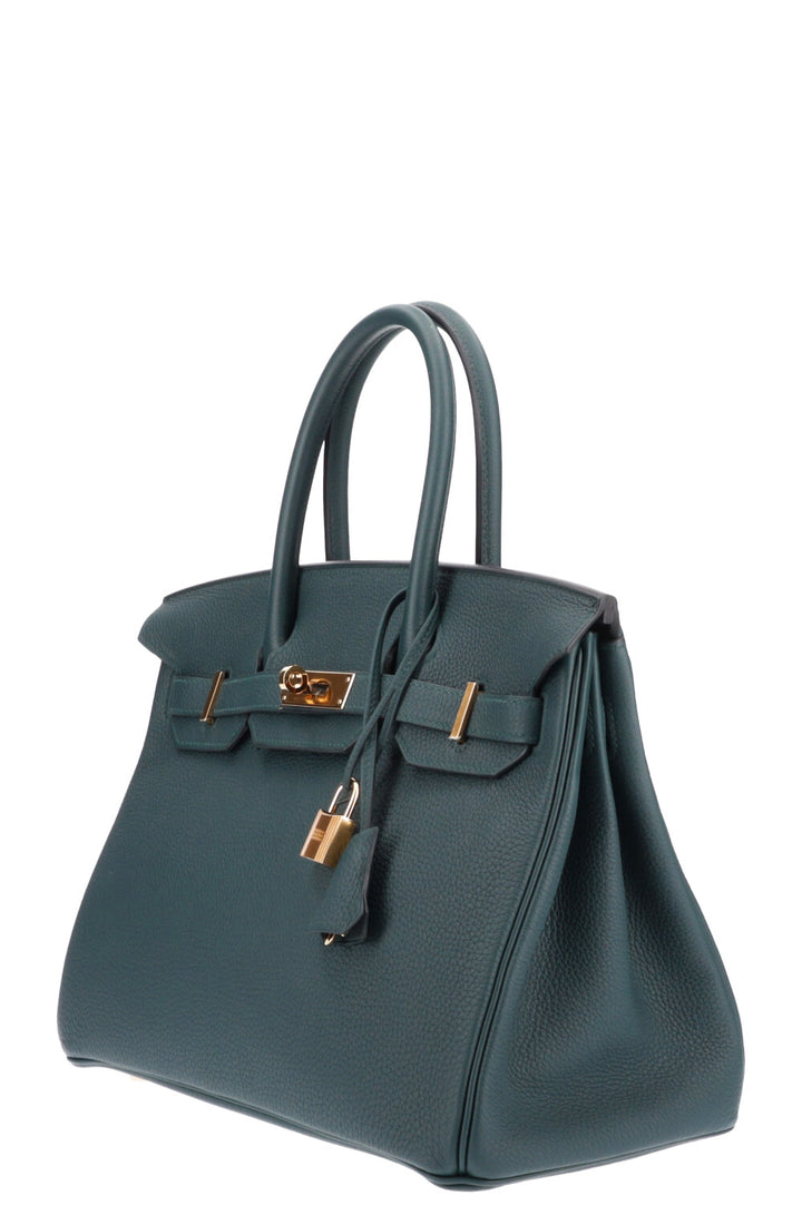 HERMÈS Birkin 30 Togo Vert Cyprès