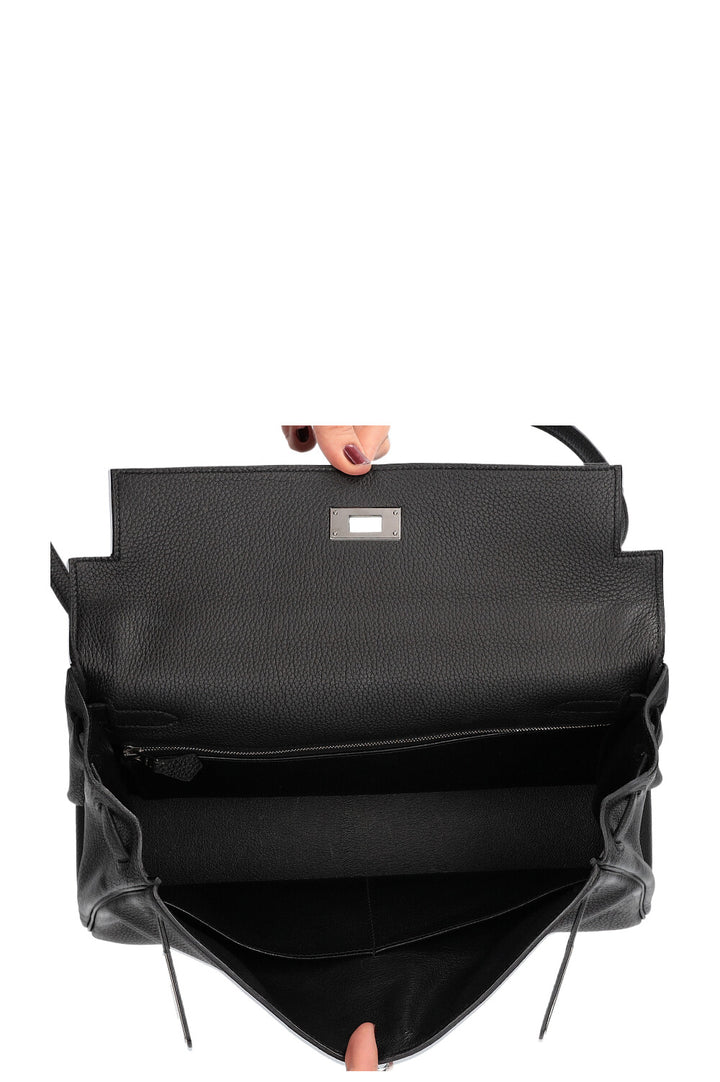 HERMÈS Kelly 32 Togo Black 2007
