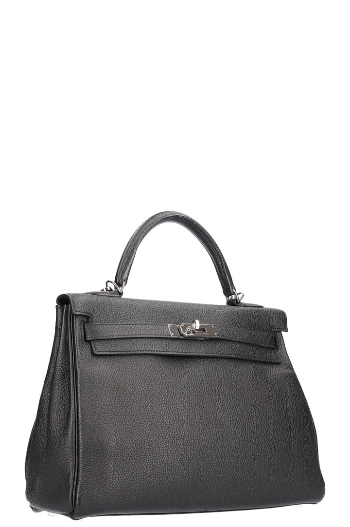 HERMÈS Kelly 32 Togo Black 2007