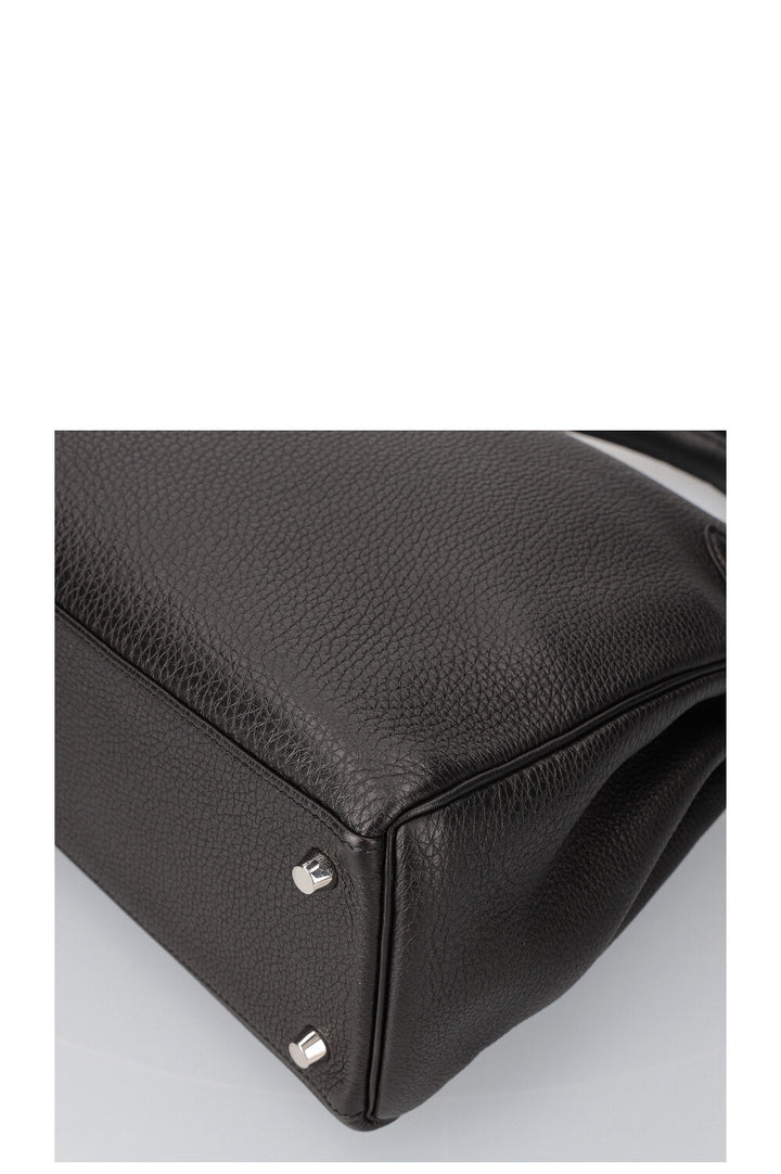 HERMÈS Kelly 32 Togo Black 2007