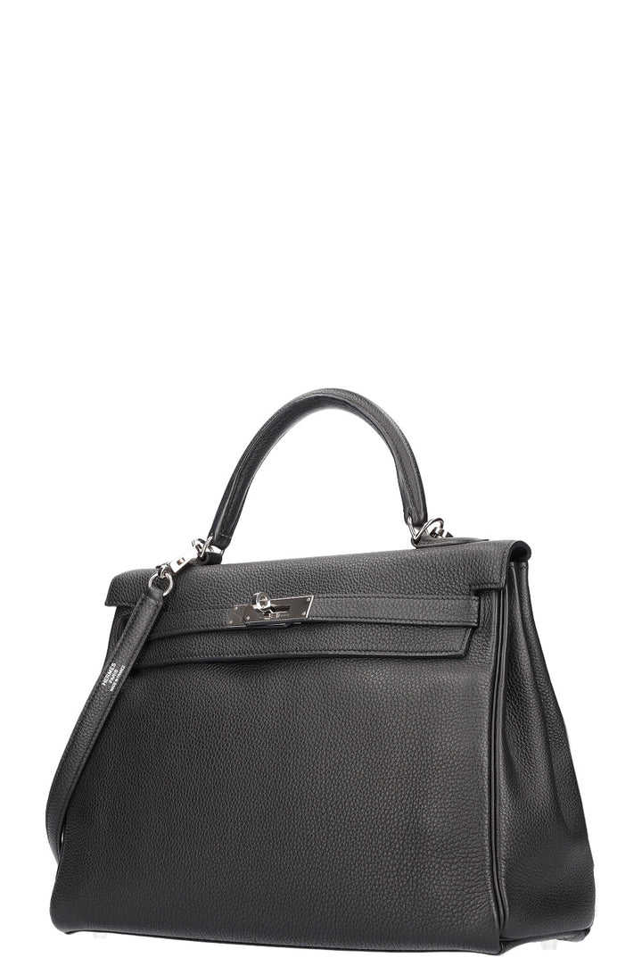 HERMÈS Kelly 32 Togo Black 2007