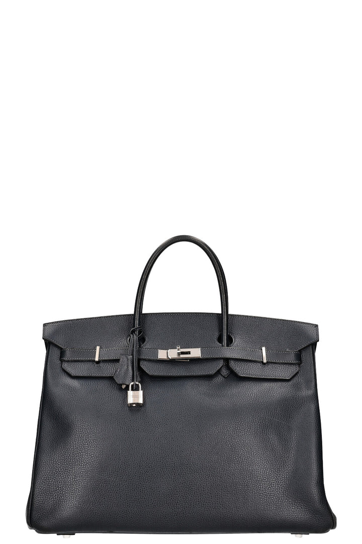 Hermès Birkin 40 Vache Liegee Bleu Indigo