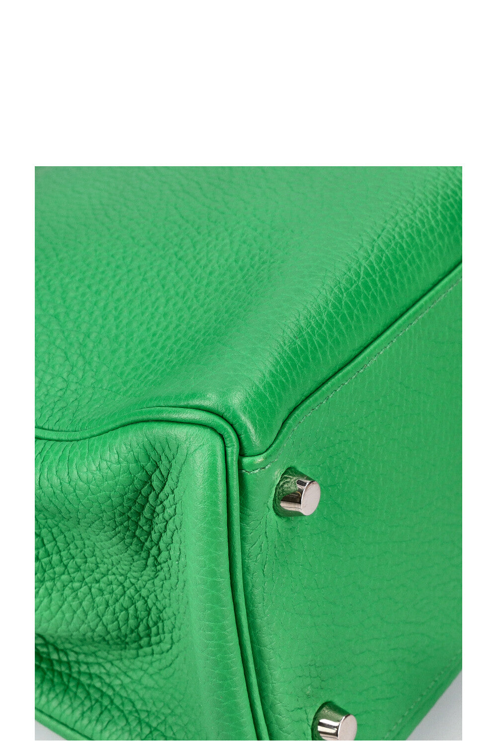 HERMÈS Kelly 32 Clemence Vert Bamboo