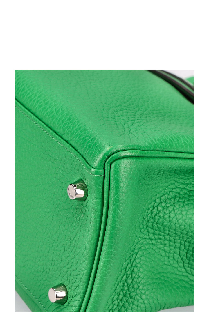 HERMÈS Kelly 32 Clemence Vert Bamboo