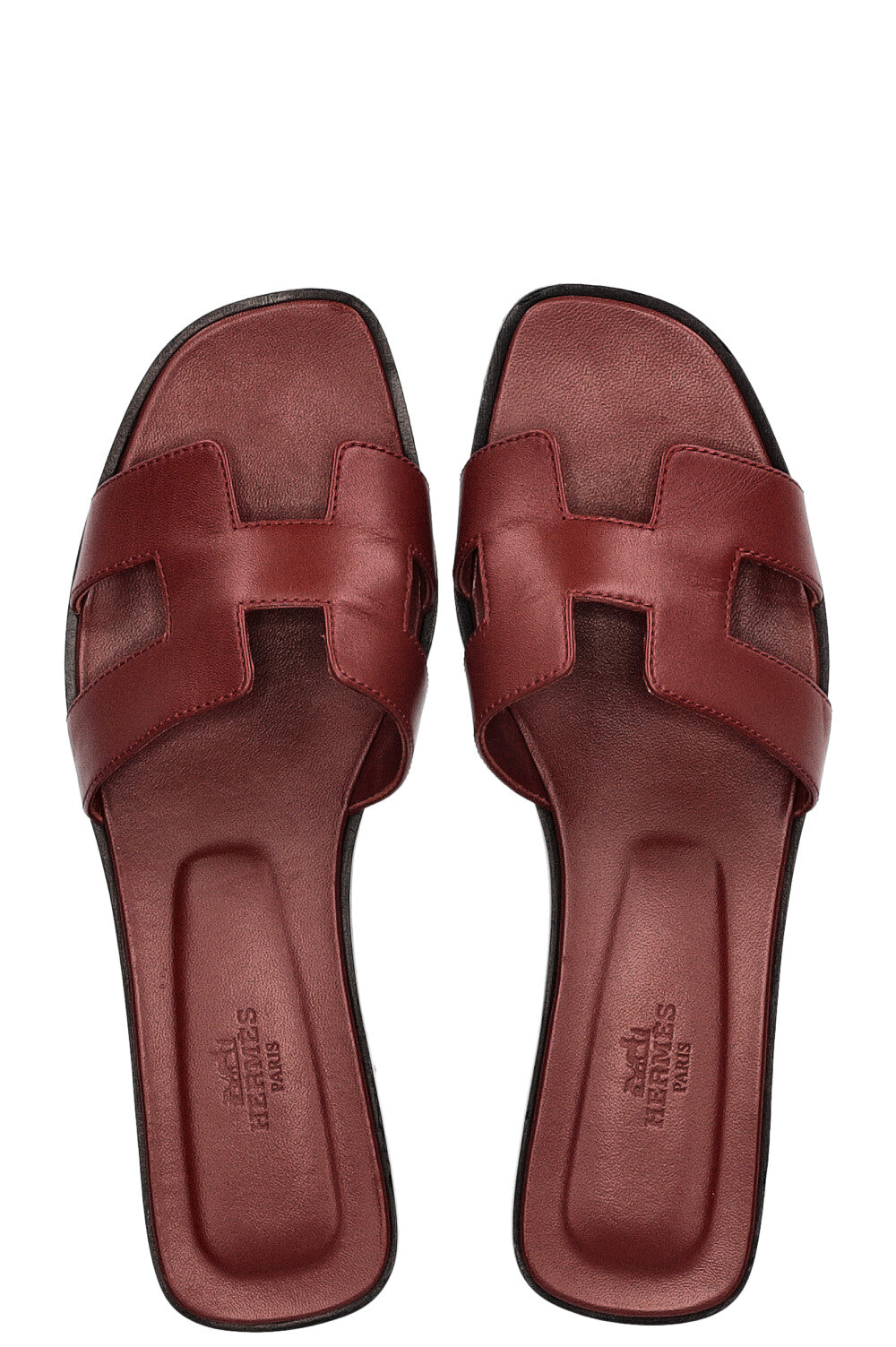 HERMES Mocassins Oran Bordeaux