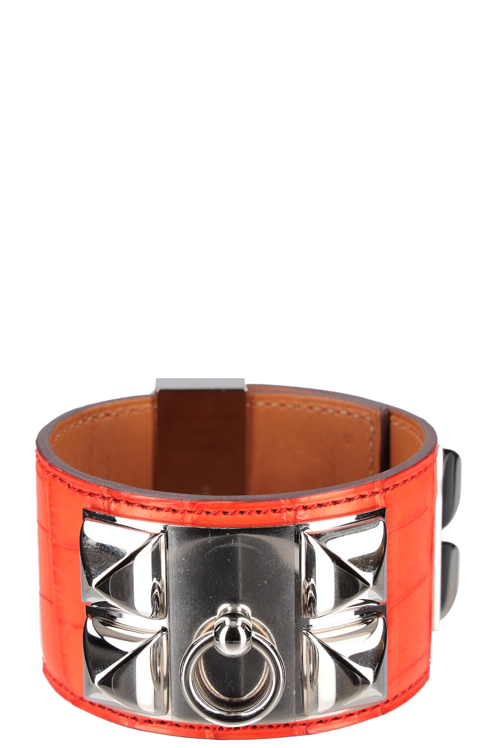 Hermès CDC Bracelet Alligator Matt Orange Poppy