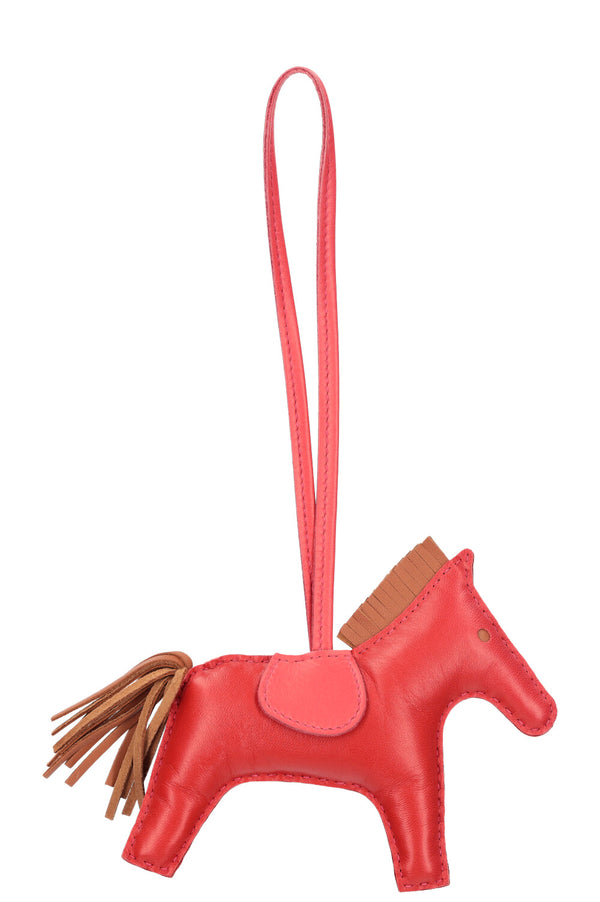 HERMÈS Rodeo MM Bag Charm Red