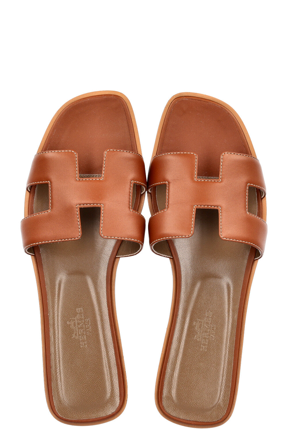 HERMÈS Oran Sandals Brown