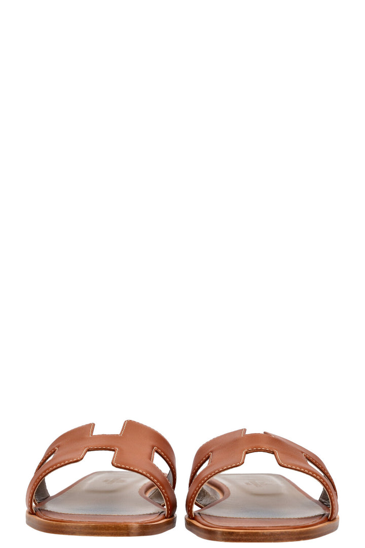 HERMÈS Oran Sandals Brown