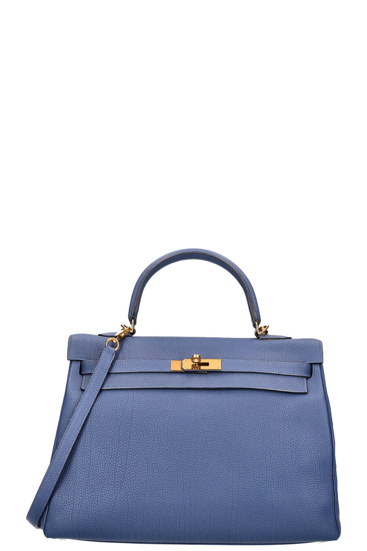 HERMÈS Kelly 35 Togo Brighton Blue