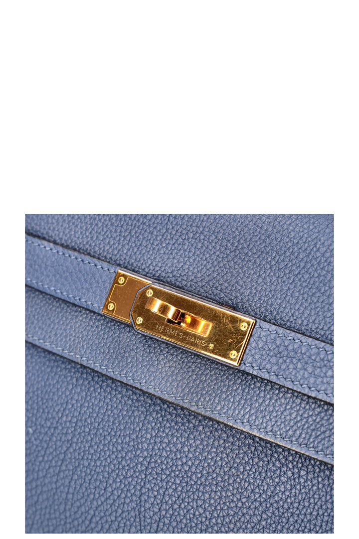 HERMÈS Kelly 35 Togo Brighton Blue
