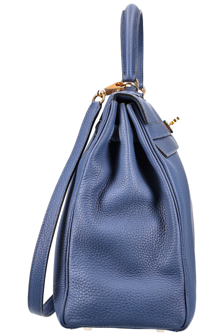HERMÈS Kelly 35 Togo Brighton Blue