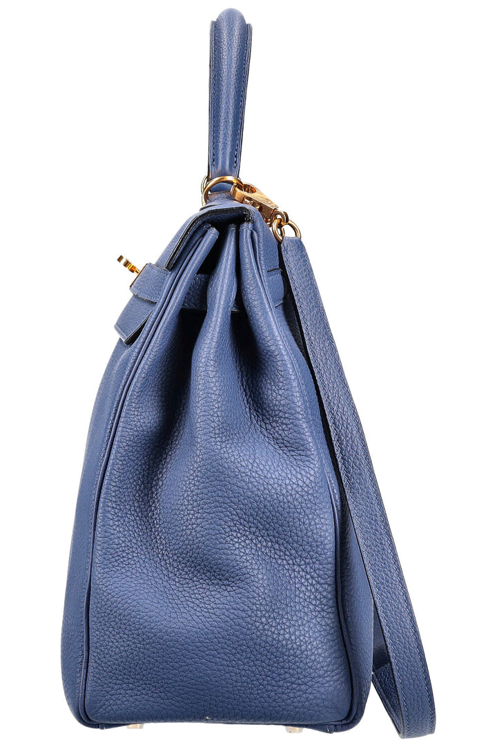 HERMÈS Kelly 35 Togo Brighton Blue