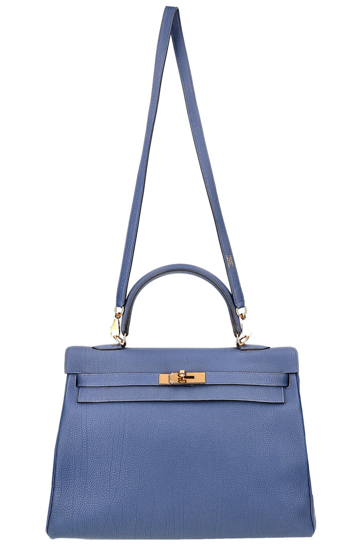 HERMÈS Kelly 35 Togo Brighton Blue