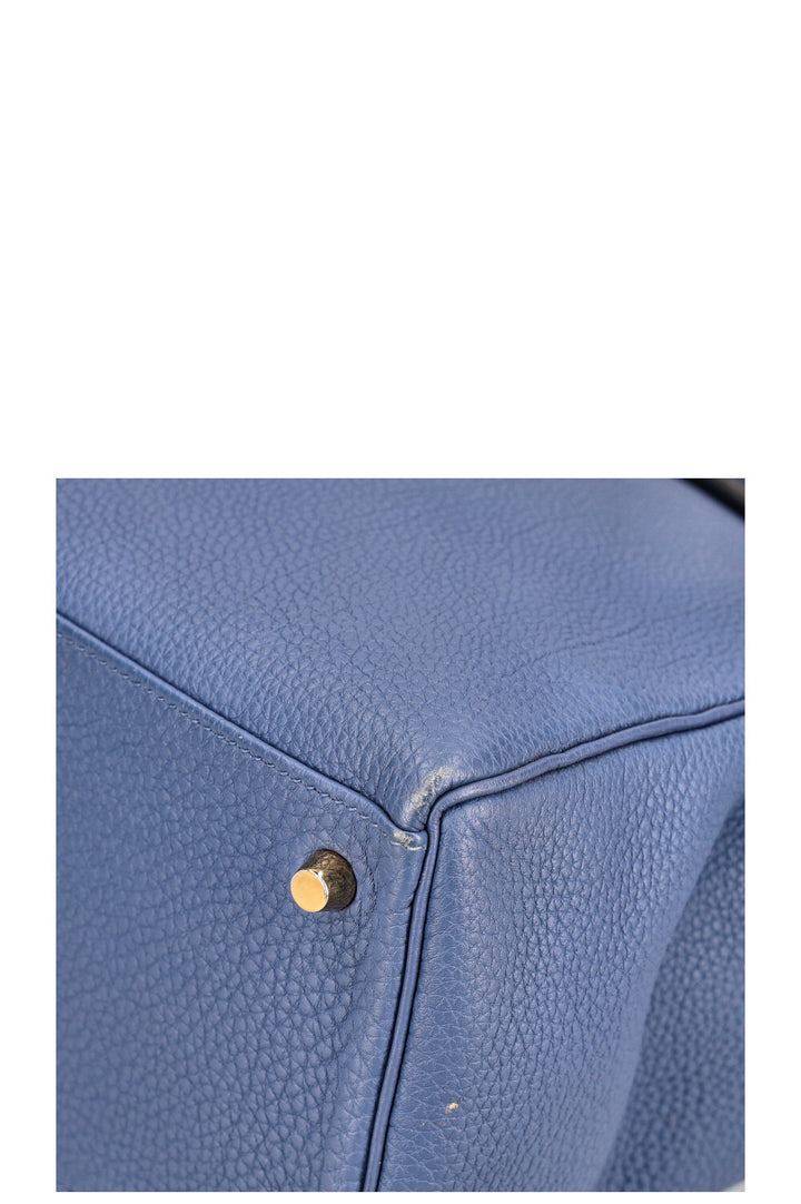 HERMÈS Kelly 35 Togo Brighton Blue