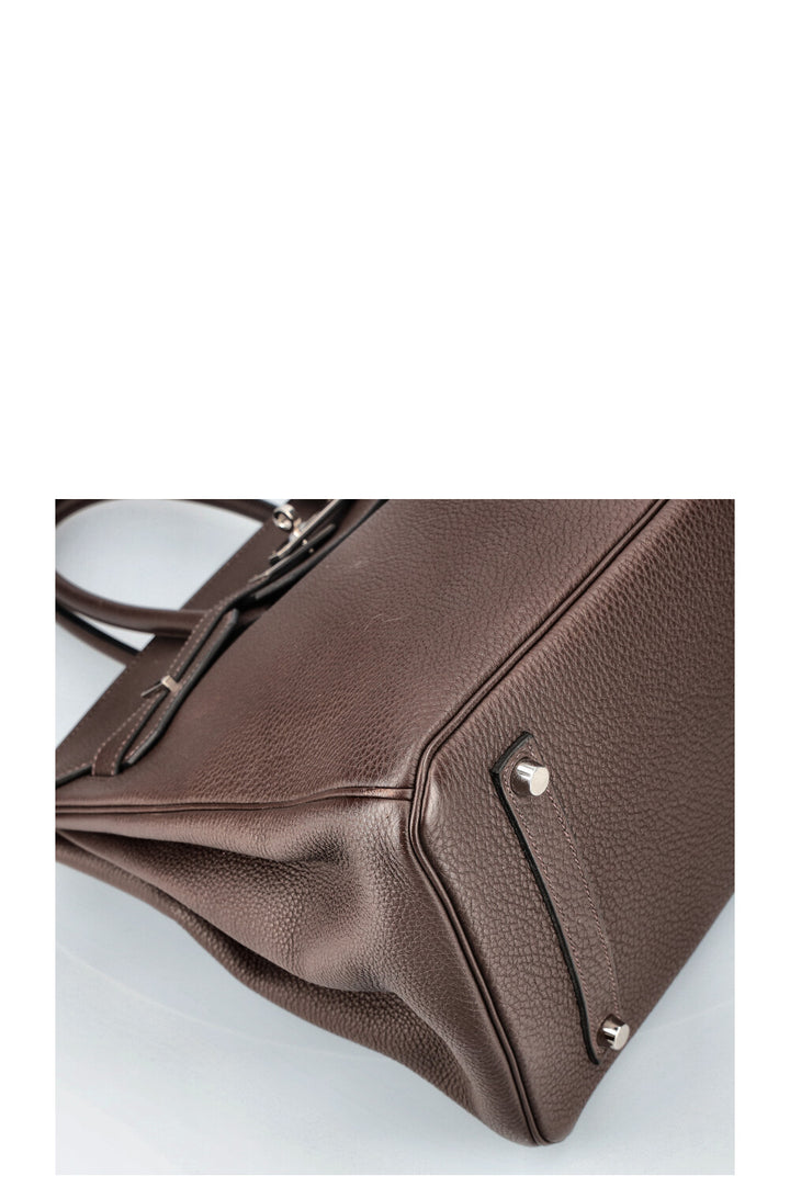 HERMÈS Birkin 35 Clemence Ebene