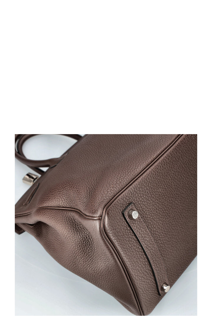 HERMÈS Birkin 35 Clemence Ebene