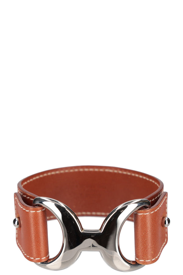 HERMÈS Bracelet Pavane Cuir Marron
