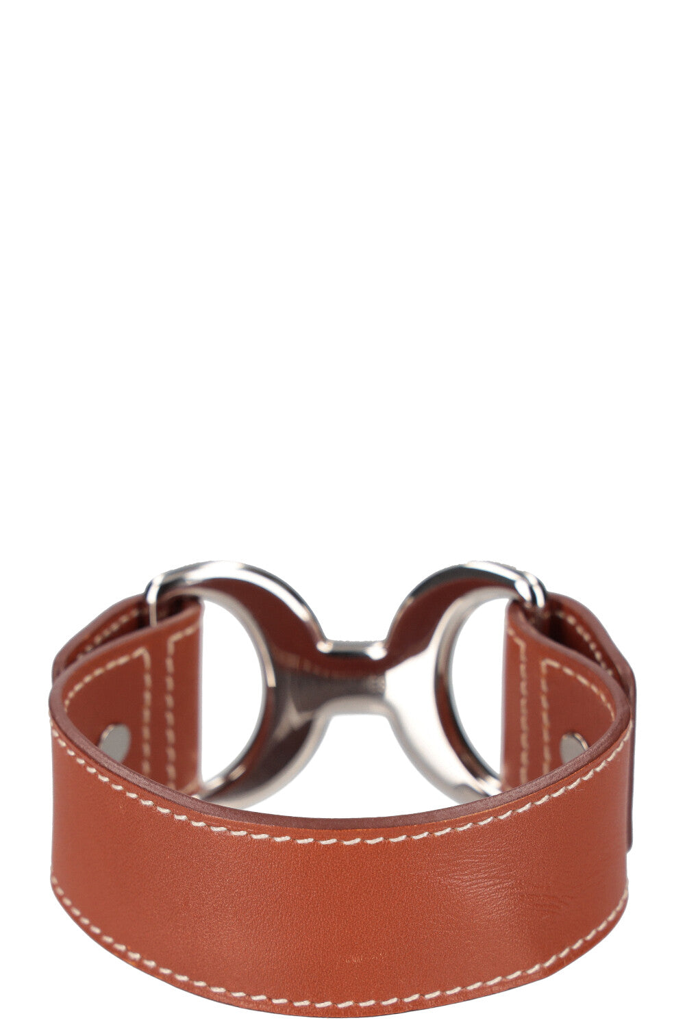 HERMÈS Pavane Bracelet Leather Brown