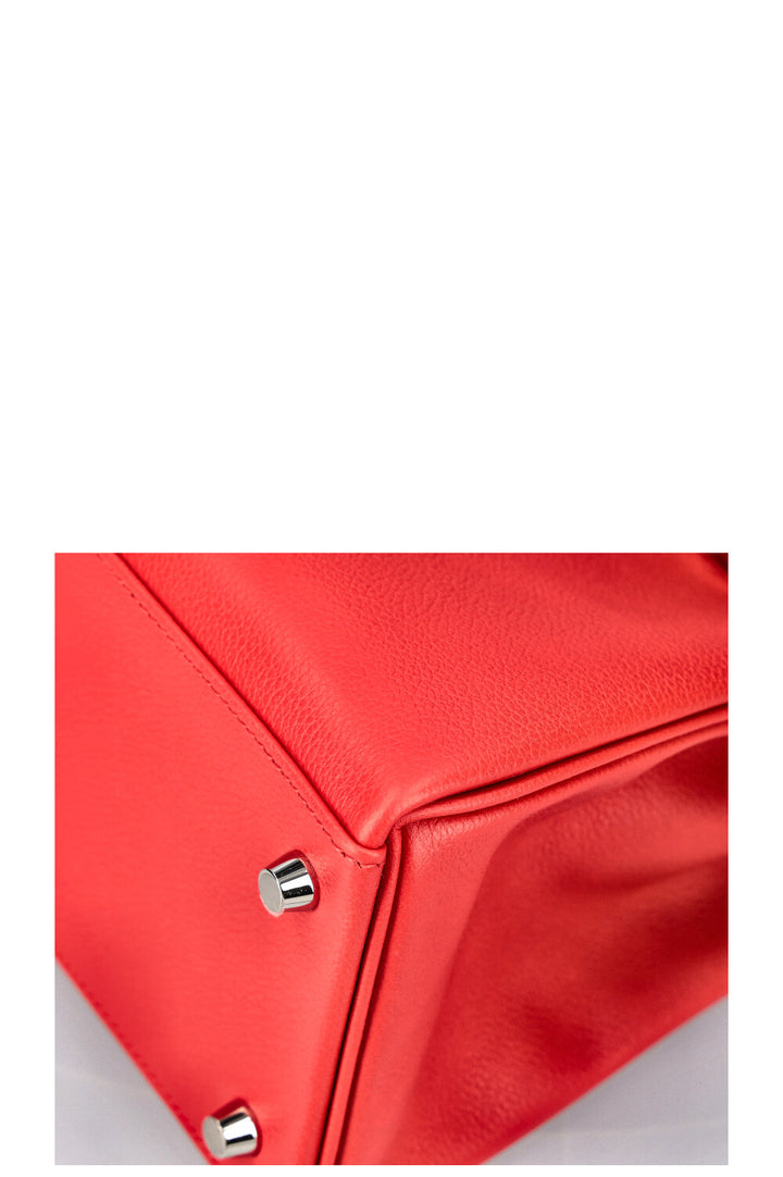 HERMÈS Kelly 28 Evercolor Verso Red 2021