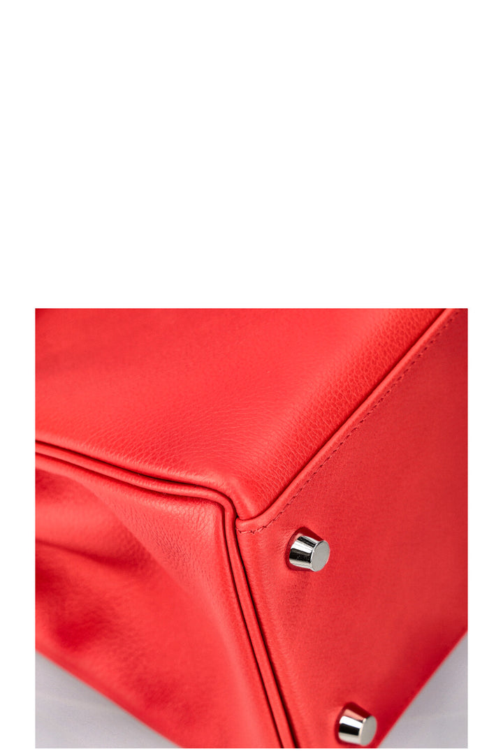 HERMÈS Kelly 28 Evercolor Verso Red 2021