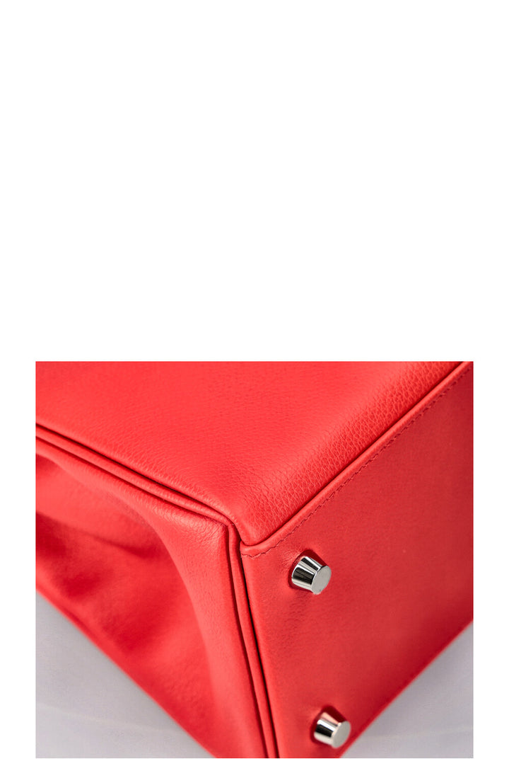 HERMÈS Kelly 28 Evercolor Verso Red 2021