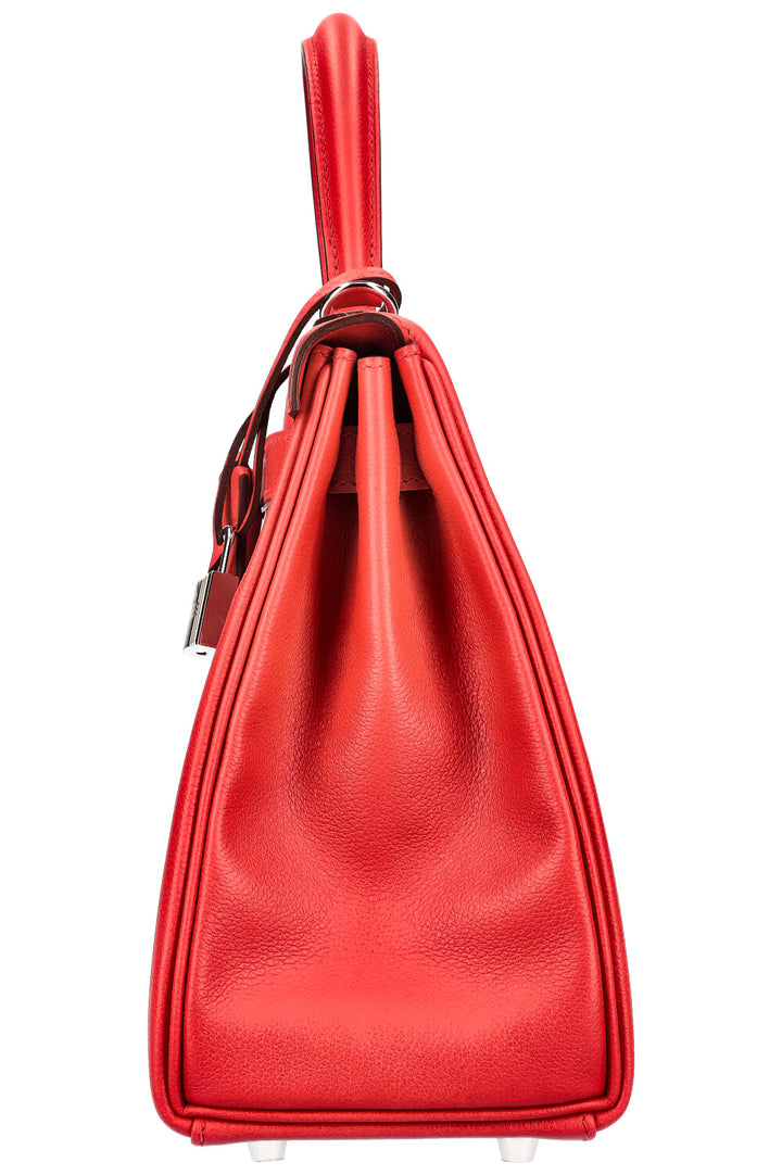 HERMÈS Kelly 28 Evercolor Verso Red 2021