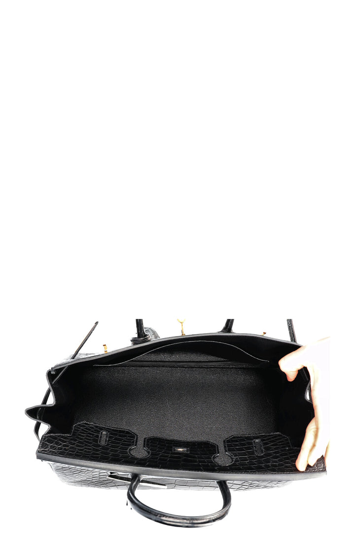 HERMES Birkin 35 Alligator Mississippiensis