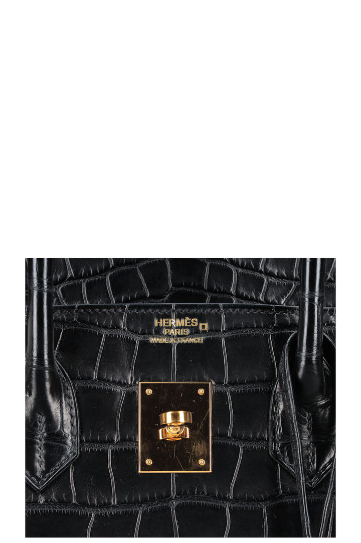 HERMES Birkin 35 Alligator Mississippiensis