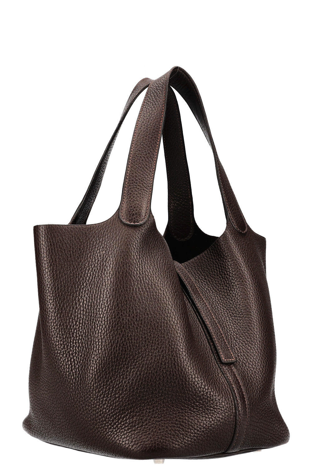 HERMÈS Picotin 22 Taurillon Clemence Chocolate