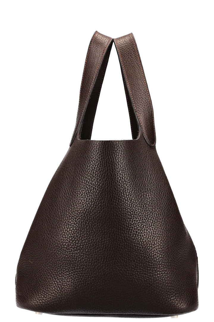 HERMÈS Picotin 22 Taurillon Clemence Chocolate