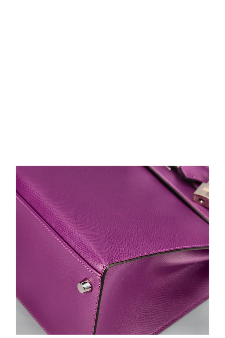 HERMÈS Kelly 28 Epsom Anémone