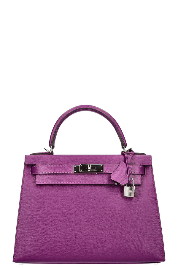 HERMÈS Kelly 28 Epsom Anémone