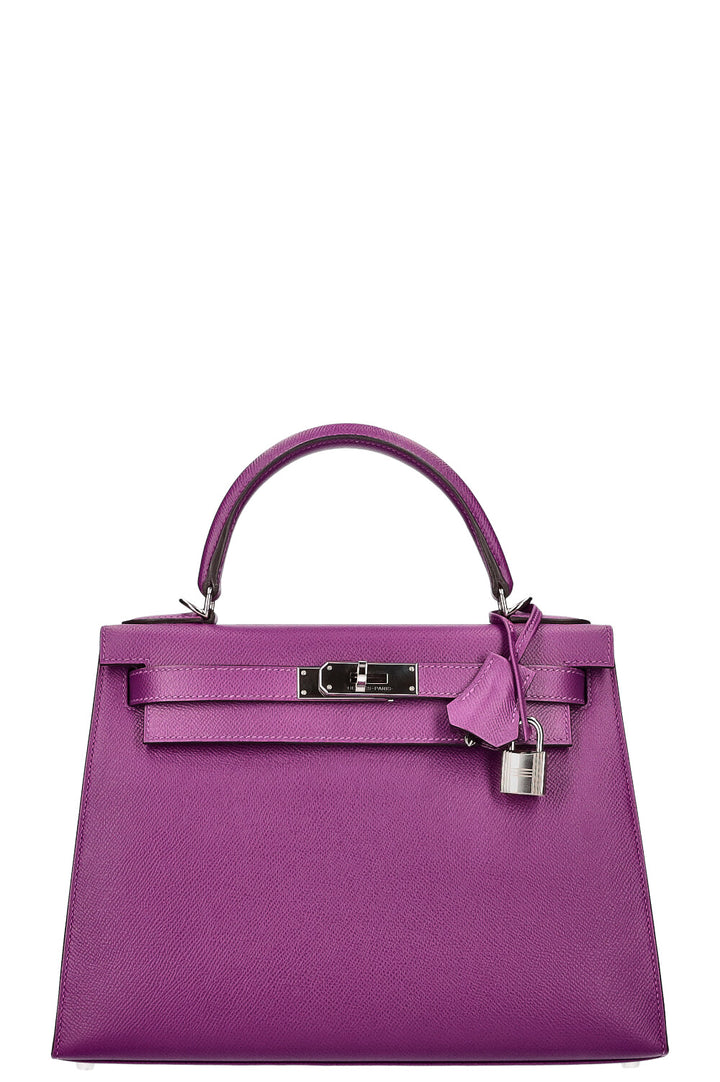 HERMÈS Kelly 28 Epsom Anémone