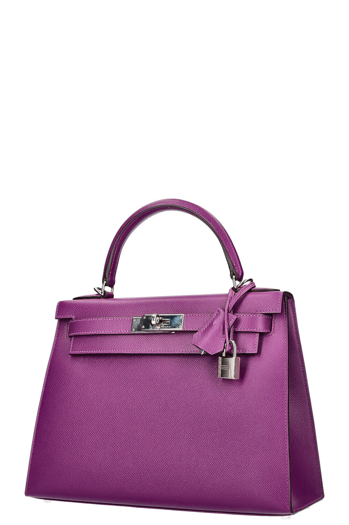 HERMÈS Kelly 28 Epsom Anémone