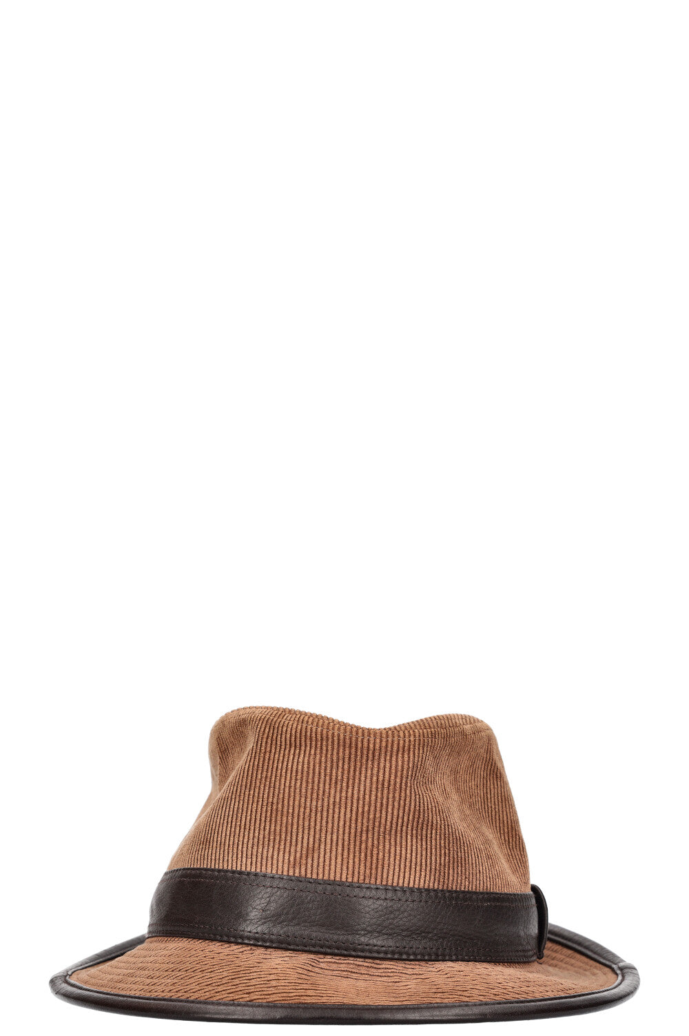 Hermès Cord Fedora Brown 