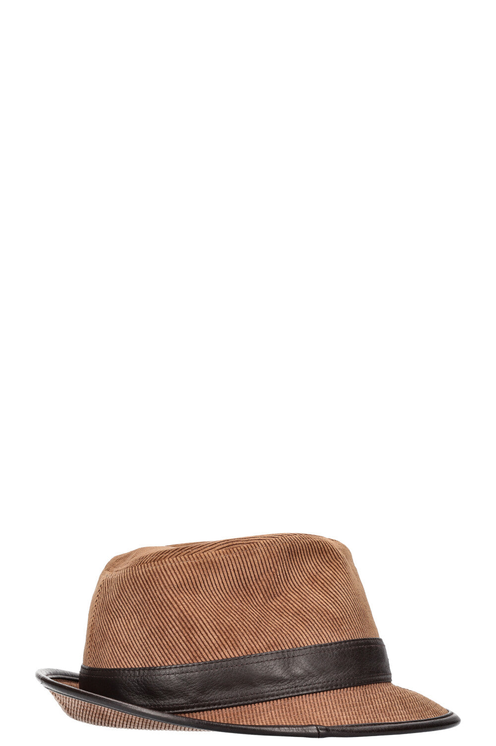 HERMÈS Cord Hat Brown